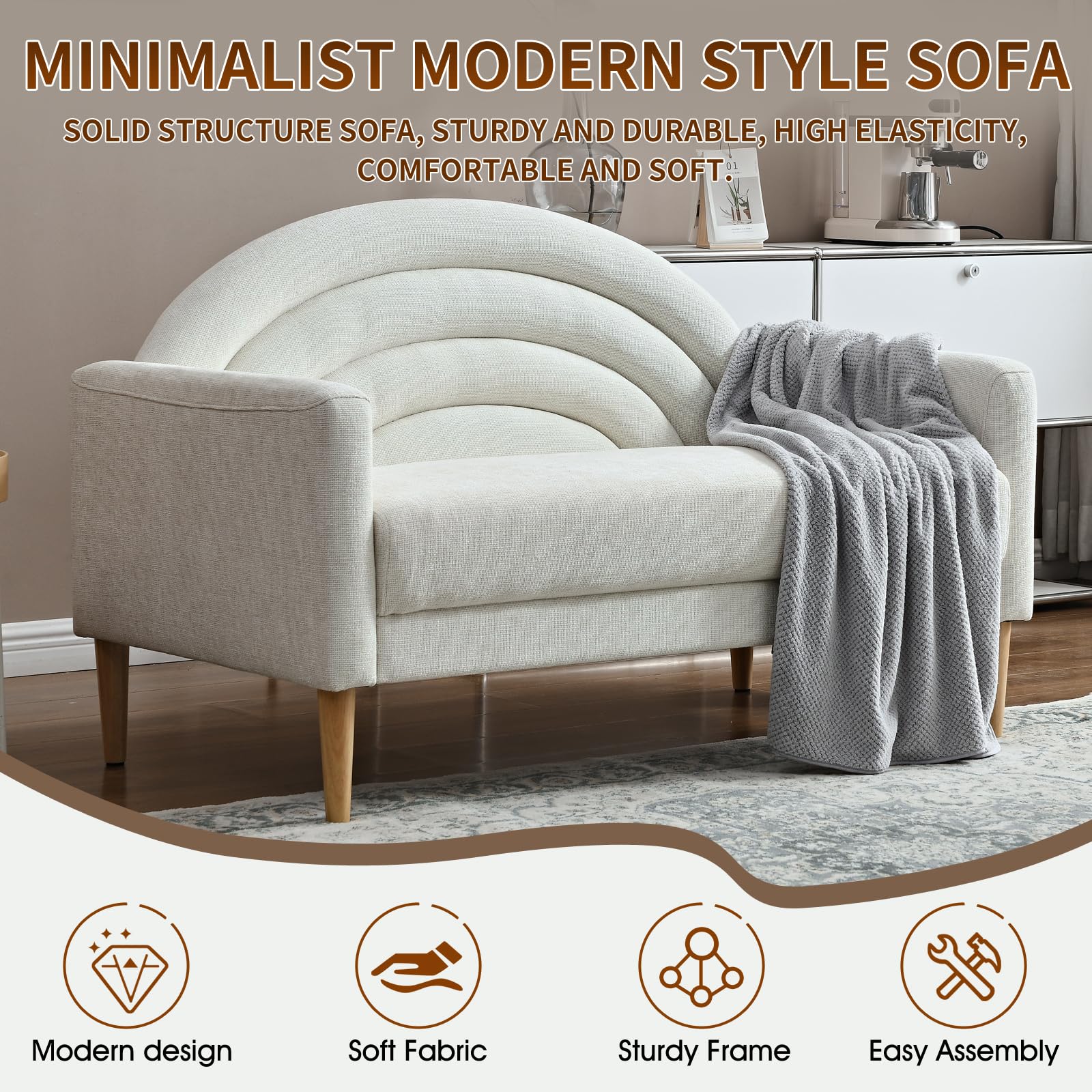 Amazon.com: YUHUASHI Rainbow 1-3 Seater Mini Sofa, Sturdy Solid